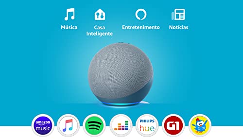 Alexa (4ª Geração): Com som premium e hub Zigbee de casa inteligente - Cor Branca