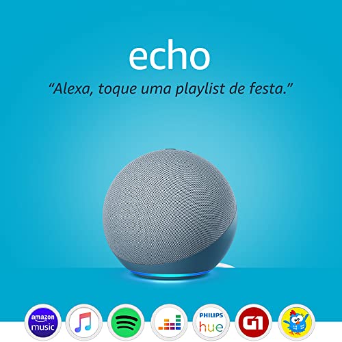 Alexa (4ª Geração): Com som premium e hub Zigbee de casa inteligente - Cor Branca