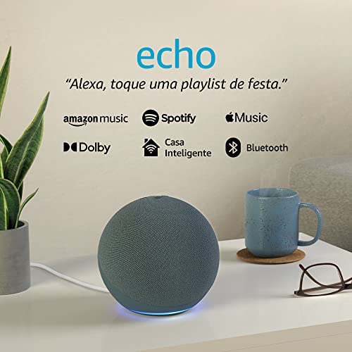 Alexa (4ª Geração): Com som premium e hub Zigbee de casa inteligente - Cor Branca