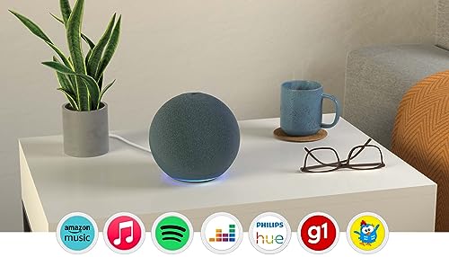 Alexa (4ª Geração): Com som premium e hub Zigbee de casa inteligente - Cor Branca