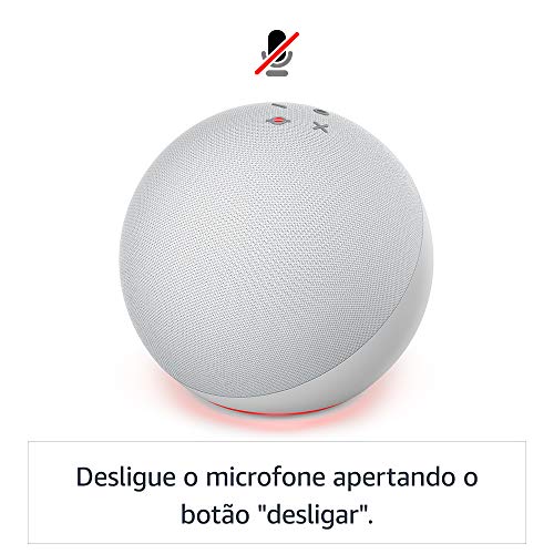 Alexa (4ª Geração): Com som premium e hub Zigbee de casa inteligente - Cor Branca