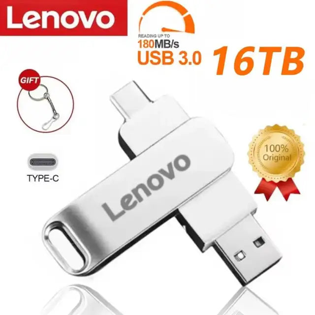 Pen Drive 2 In 1 Lenovo tipo C USB