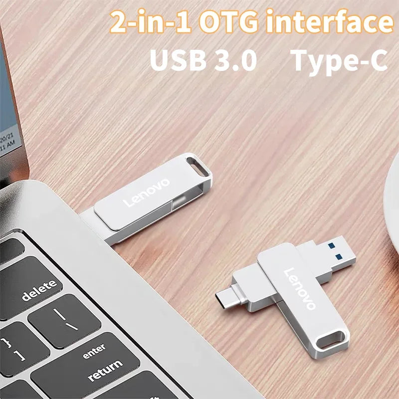 Pen Drive 2 In 1 Lenovo tipo C USB